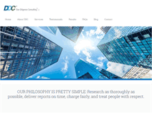 Tablet Screenshot of duediligenceconsulting.com